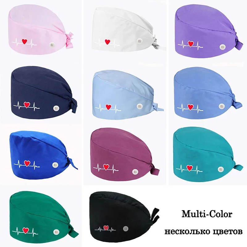 QBA Adjustable Working Cap With Button - Cotton Lined Hat With Ponytail Hole & Sweatband, One Size