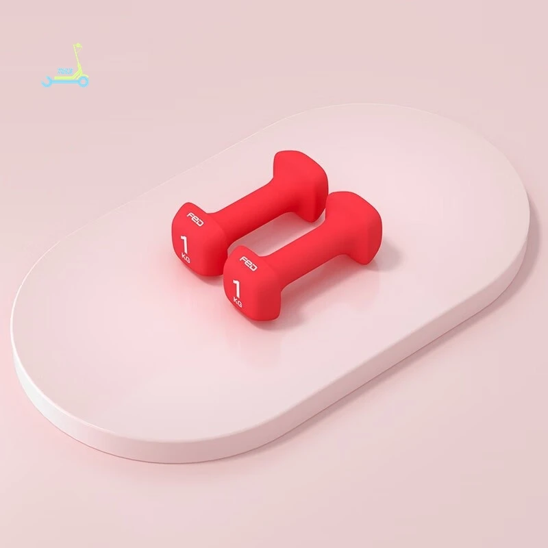 Cast Iron Dumbbells Fitness Home Equipment Square Candy Style Home Exercise Full Body Plastic Frosted Surface Multiple Functions