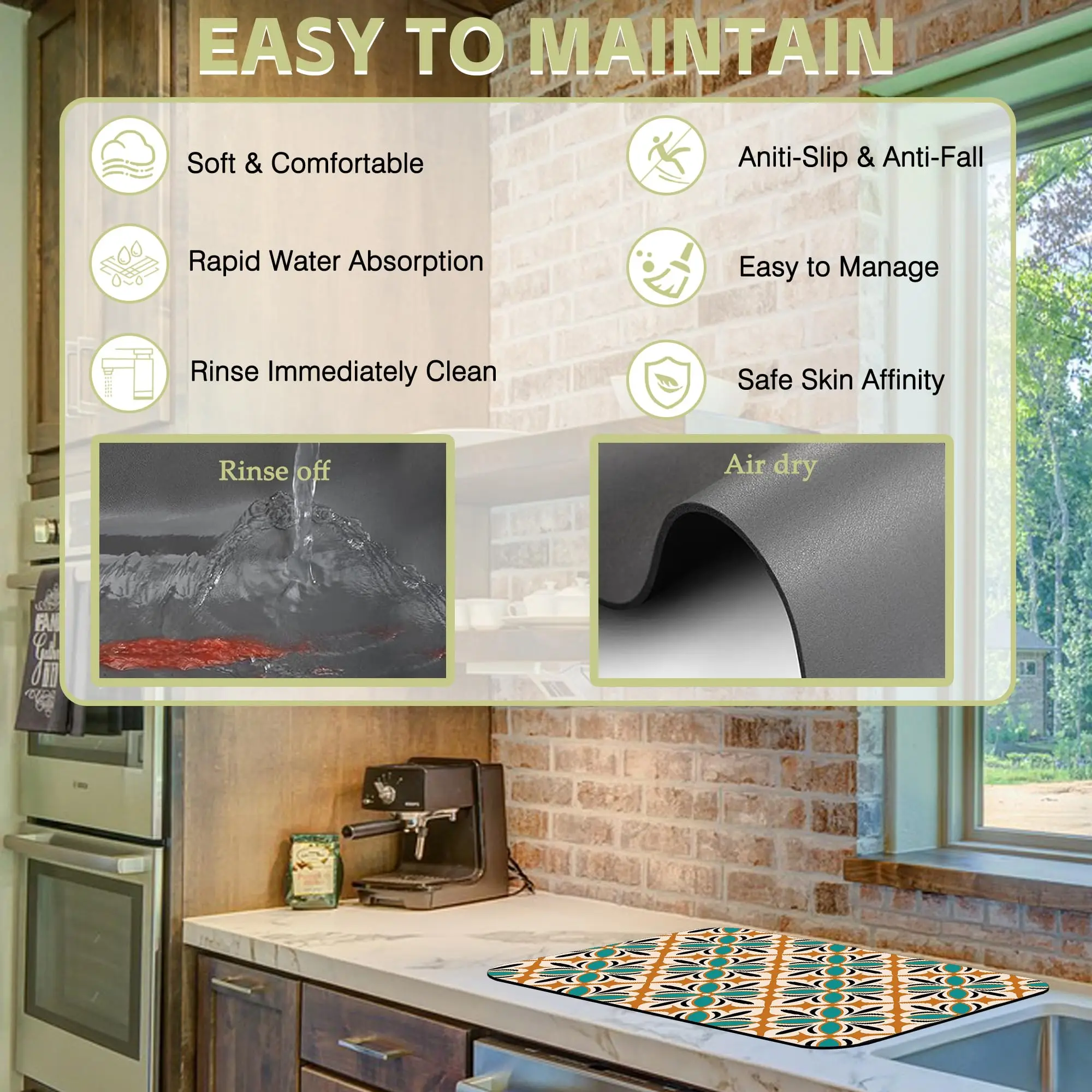 Absorbent Dish Drying Mat 5