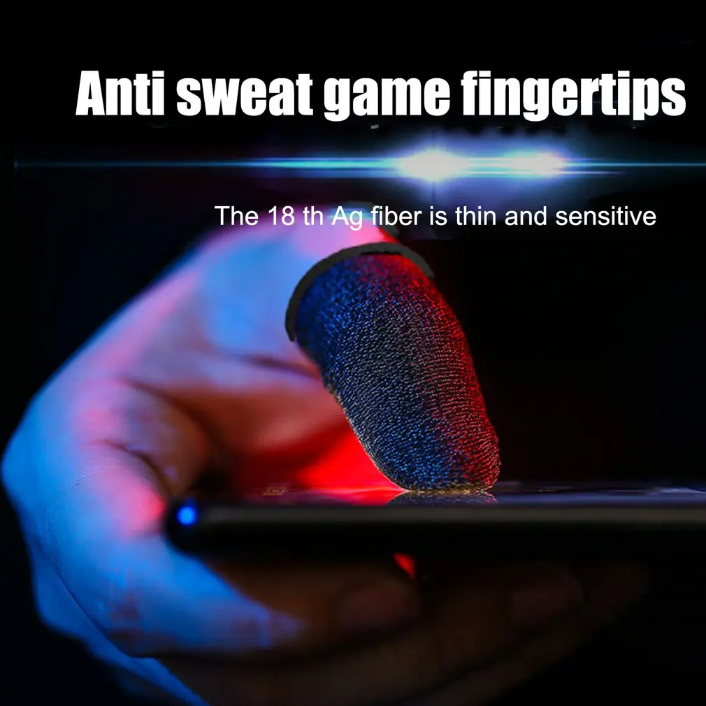 Nový prst obal hra ovládání pro PUBG potu bezpečný non-scratch citlivý dotek obrazovka herní prst palec rukáv rukavice