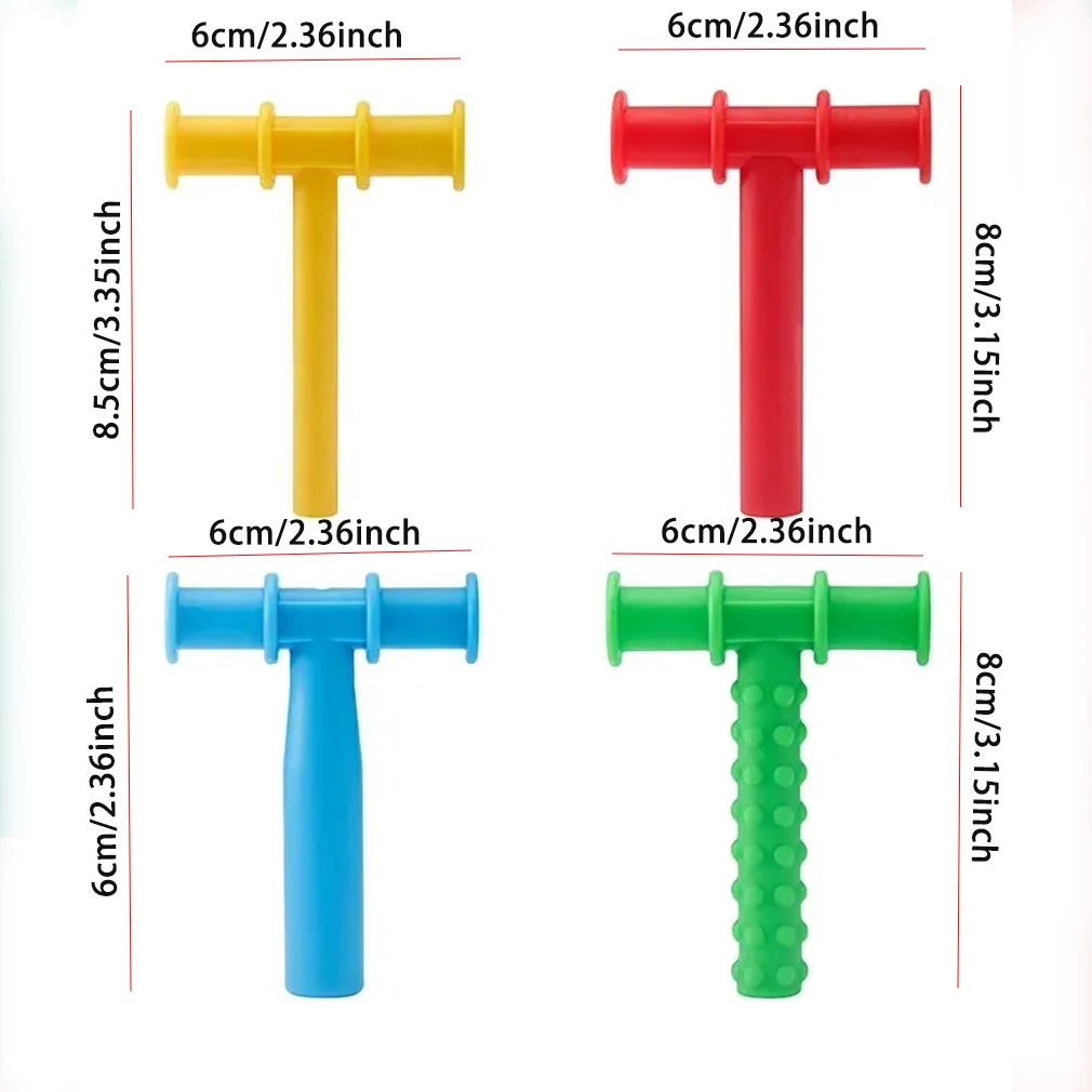 Kid Chewing Tube Tips Speech Therapy Teeth Massager Speak Oral Muscle Rehabilitation Train Chewing Tube Autism Sensory Therapy