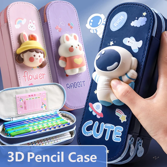 Pop Up Unicorn Pencil Case for Kids, Multifunction Stationery Organize