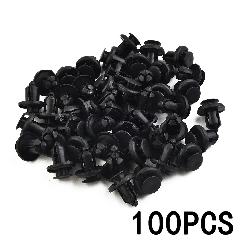 

100pcs High-quality Black Nylon Rivet Fastener Bumper Clips Retainers Screws Auto Fender For Honda And Acura, 1996-2010 Models,