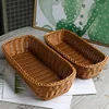 Imitation Rattan Hotel Restaurant Knife And Fork Basket Chopstick Storage Box Seasoning Jar Storage Basket Woven Basket 2
