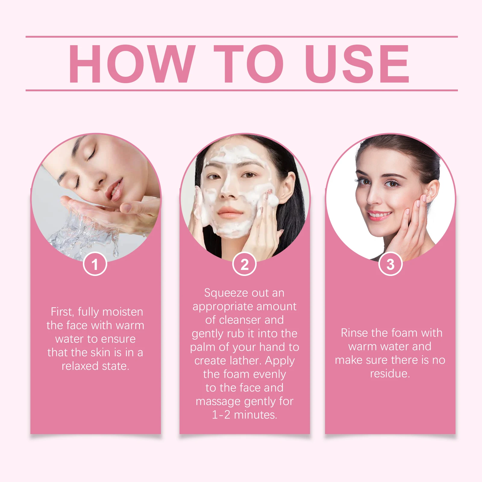 Cherry Blossom Facial Cleanser Deep Cleansing Oil Control Moisturizing Non Tightness Hydrating Facial Cleanser Suitable All Skin 6