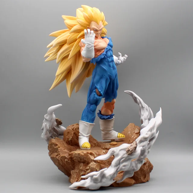 Dragon Ball Z Filho Goku Figura, GK Super Saiyan Filho Goku Action Figure,  PVC Vegeta Coleção Estátua, modelo de brinquedos, 43cm