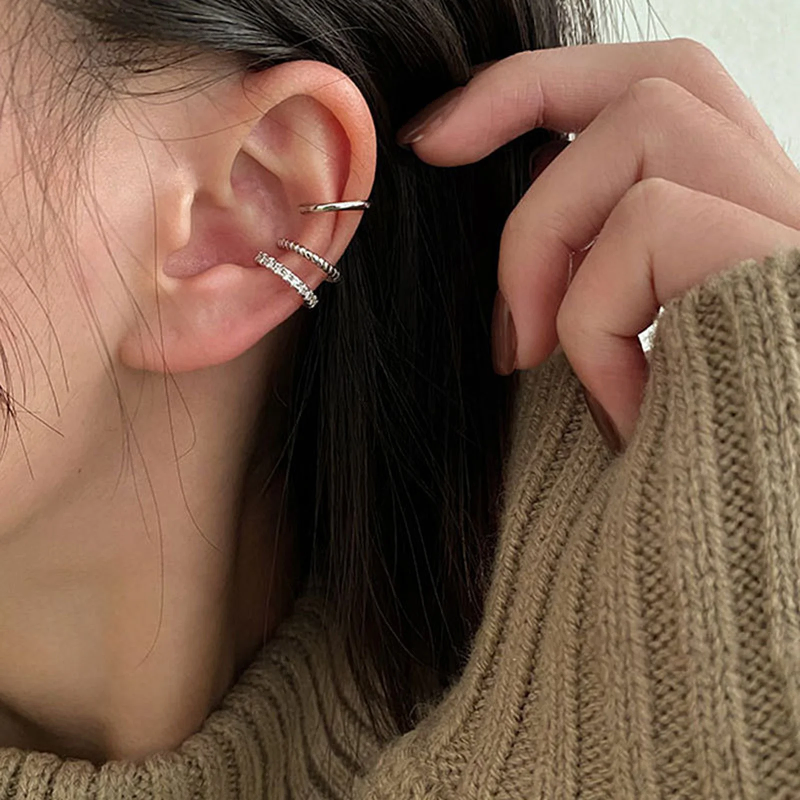 Women Gold Color Ear Cuff Non-Piercing Ear Clips Fake Cartilage Earrings Clip Earrings For Women Jewelry without Hole ear clip earrings clip earrings ear clip