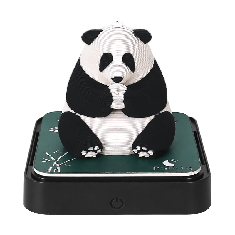 Solar Powered Panda Ornament For Car Dashboard Or Desk - Nodding Solar - View #5