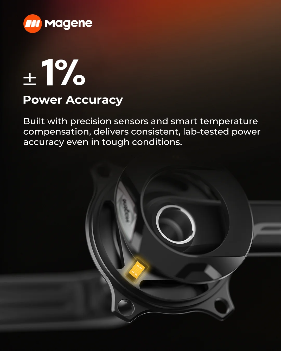 Magene PES P515 Power Meter Set 4 Bolt 110BCD 24mm Cadence Pedal