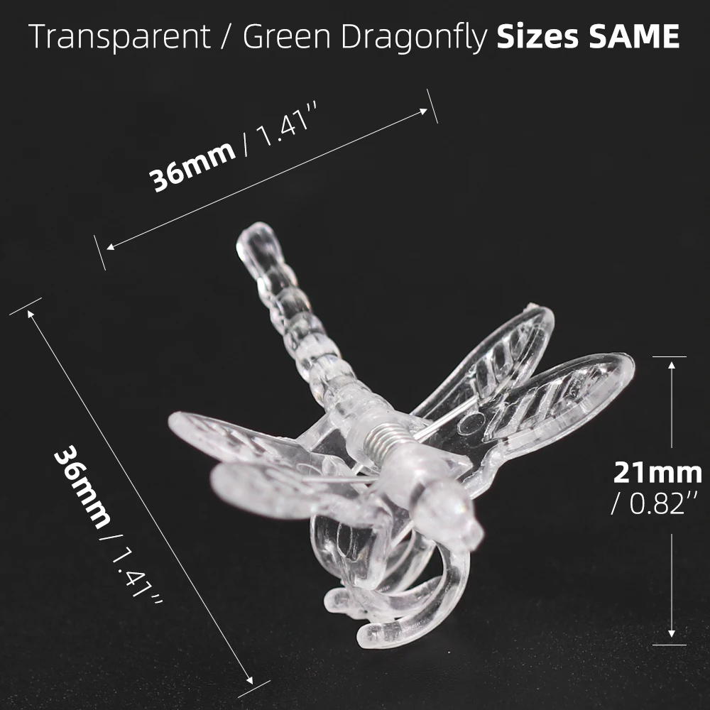18-48PCS Mixed Orchid Clips Reusable Plastic Garden Plant Dragonfly Butterfly Clamps for Support Flower Vine Ornamental Clips plastic plant clips plant clips plastic plant supports
