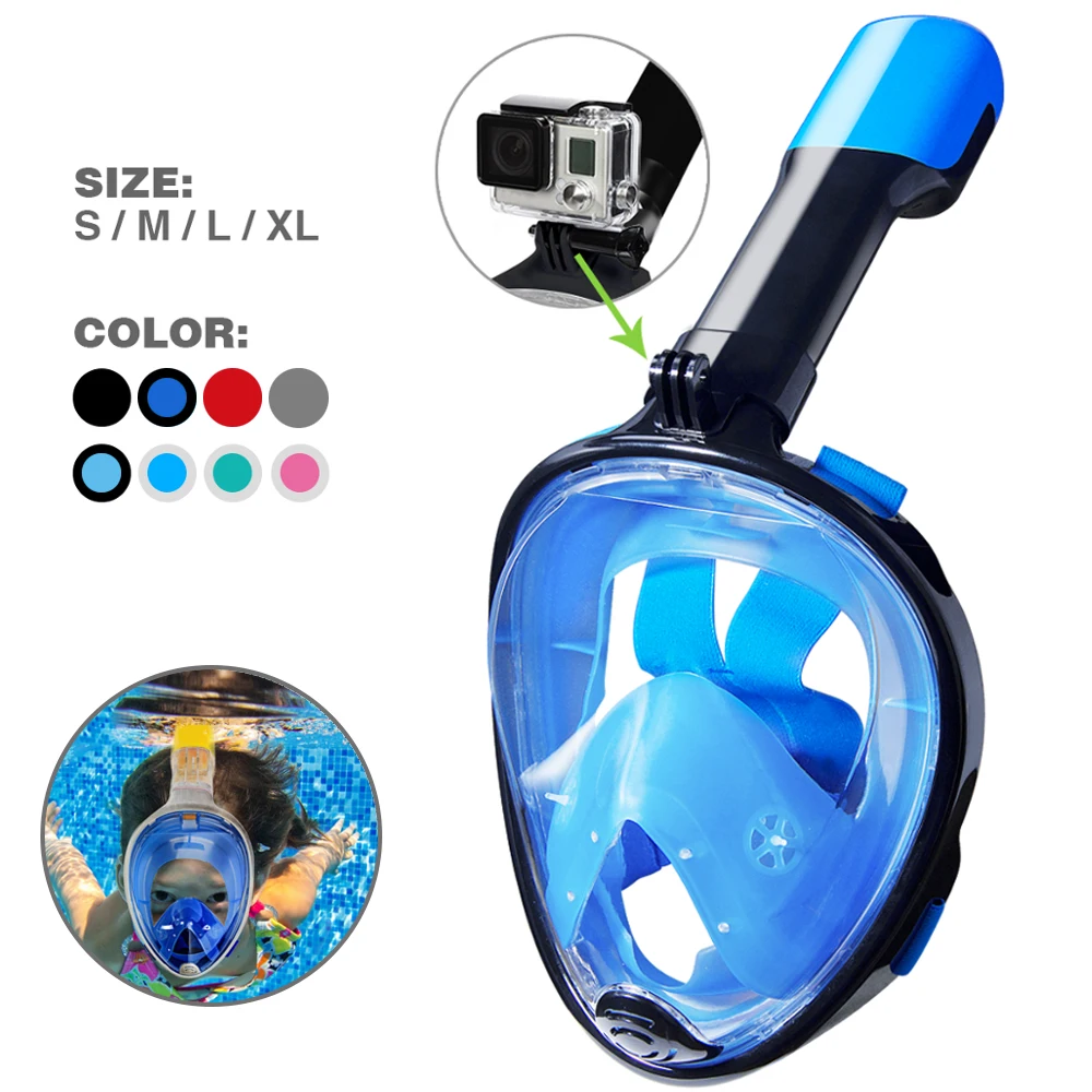 Professional Full Face Snorkeling Diving Mask – Underwater Scuba Anti-Fog Goggles for Kids and Adults Swimming Equipment Beach Toys and Leisure Accessories Snorkeling gear
