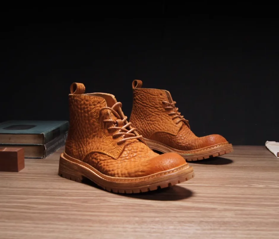 Men's High Top Chelsea Motorcycle Boots