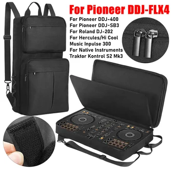 Zaino DJ per Pioneer DDJ-400/DDJ-FLX4 e Roland DJ-202, Custodia da Trasporto Anti-graffio con Tracolla Regolabile