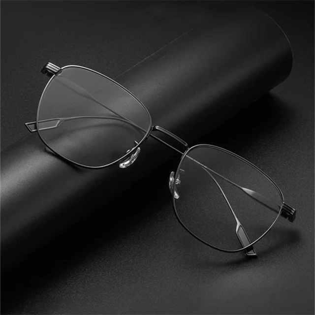 88005Ultralight Pure Titanium Round Anti Blue Light Reading Glasses for Men and Women Professional Customized Presbyopia Glasses 2