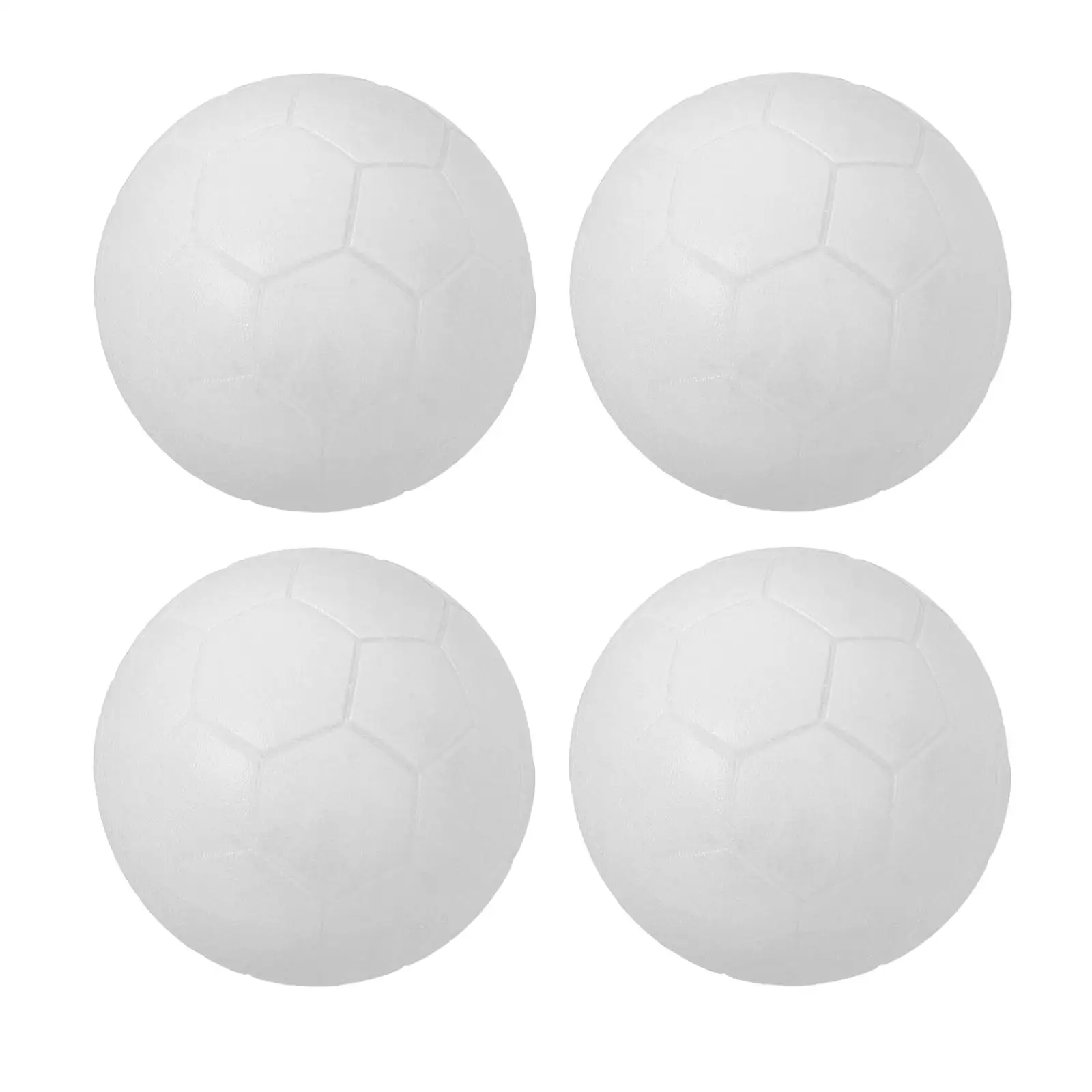 4PcsClassicTableSoccerBallsSize36mmSolidWhiteFootballTextured