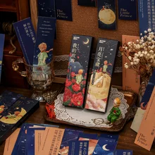 

2022 New Starwish Wondering Little Prince Series Bookmarks Set 30PCS/LOT DIY Paper Book Marker Stationery Message Card Gift