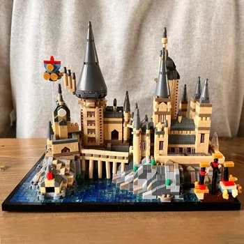 Magic Castle Model Building Blocks Creative Wizardry School Set City DIY Model Micro Bricks Assembly Toys Kid Child Adult Gifts