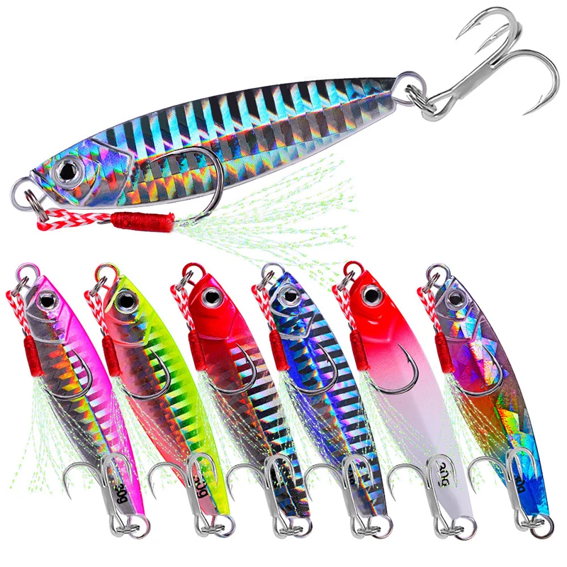 

Metal Casting Jig Spoon 7-10-15-20-30g Sea Bass Fishing Lure Slowly Sinking Jigging Bait Artificial Hard Wobbler Isca