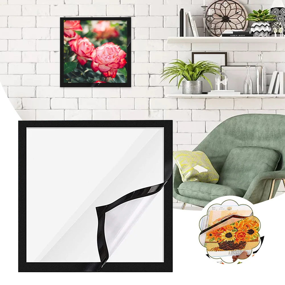 Painting Frames 30 30CM Magnetic Art Picture Frame Self Adhesive For Displaying Paintings Photos Certificates Art