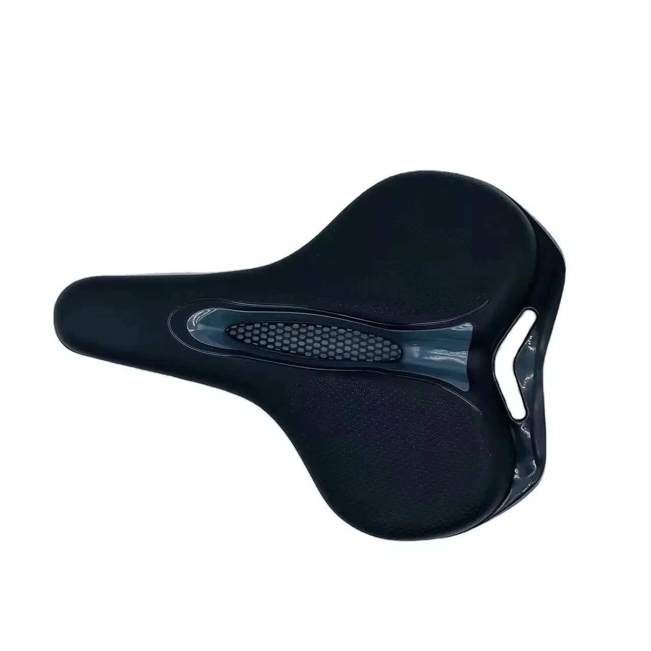 MTB Bike Saddle Breathable Big Butt Cushion Leather Surface Seat
