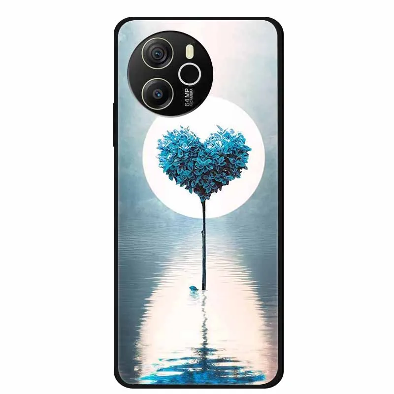 Cartoon Black Silicone Soft TPU Phone Cover - Protective Case