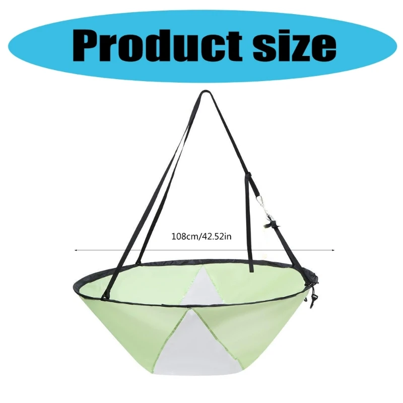 Foldable Kayak Sail Clear Window Downwind Kayak Sail Windsurfing for Kayaks, Canoes, Inflatable Boats Enduring