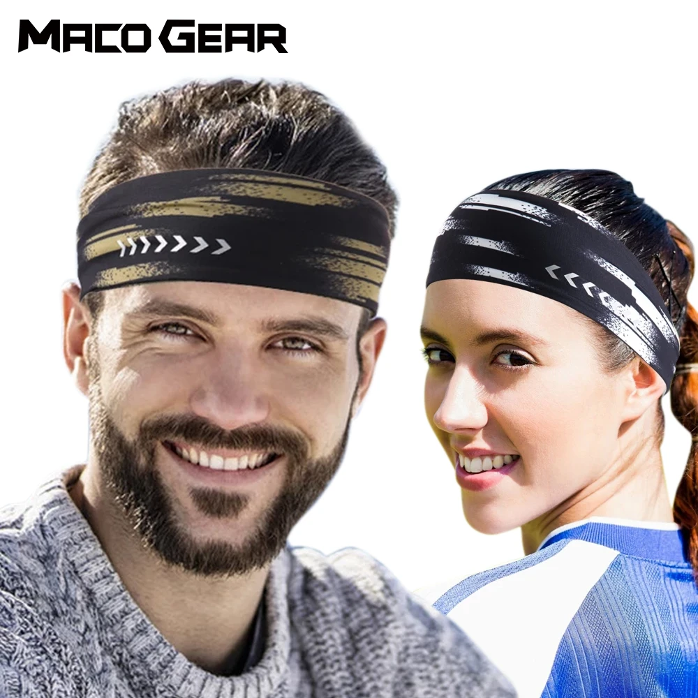 Professional Sports Headband Running Sweatband Reflective Strip Fitness Sweat  Band Head Yoga Gym Cycling Hairband Women Men - AliExpress