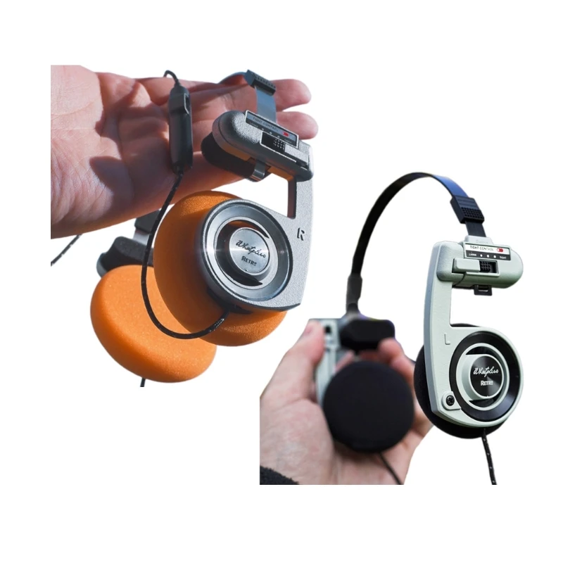 

Wireless BluetoothCompatible5.2 Headphones Retro On-Ear Headphones HIFI Wireless Foldable Noise Canceling Drop Shipping
