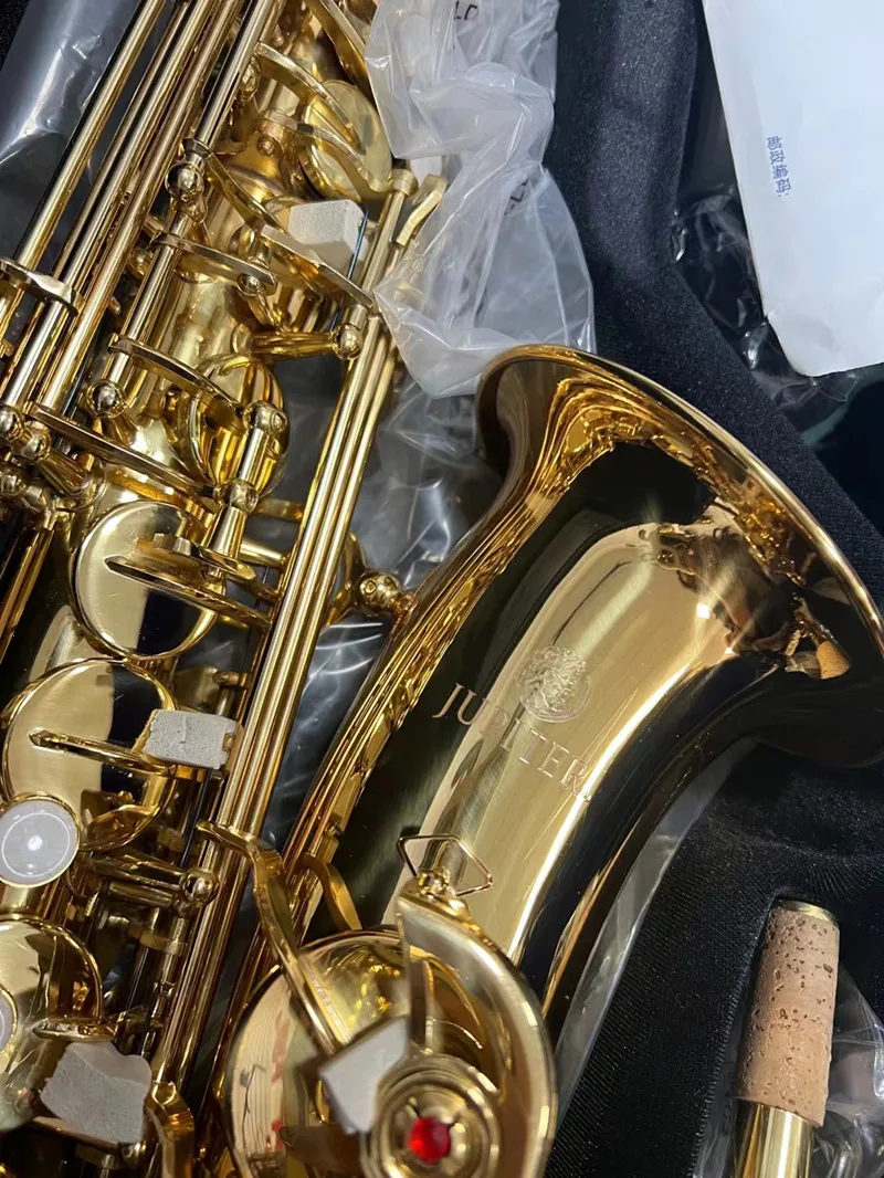 JUPITER JAS-7000 Eb Alto Saxophone Brass Gold Lacquer Music Instrument E-flat Sax with Case Accessories
