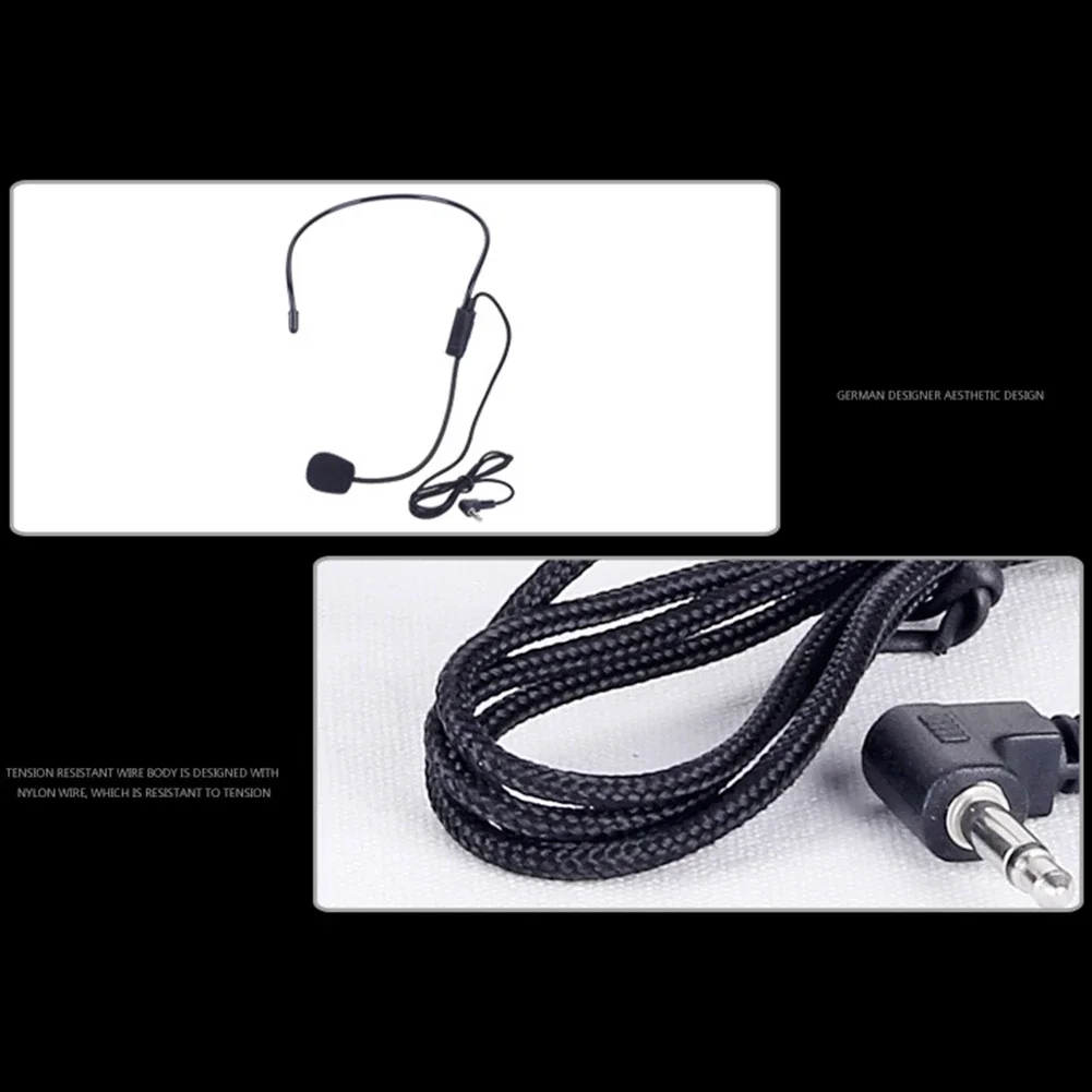 Portable Head-mounted Headset Microphone Wired 3.5mm Plug Guide Lecture Speech For Teaching Meeting headset microphone