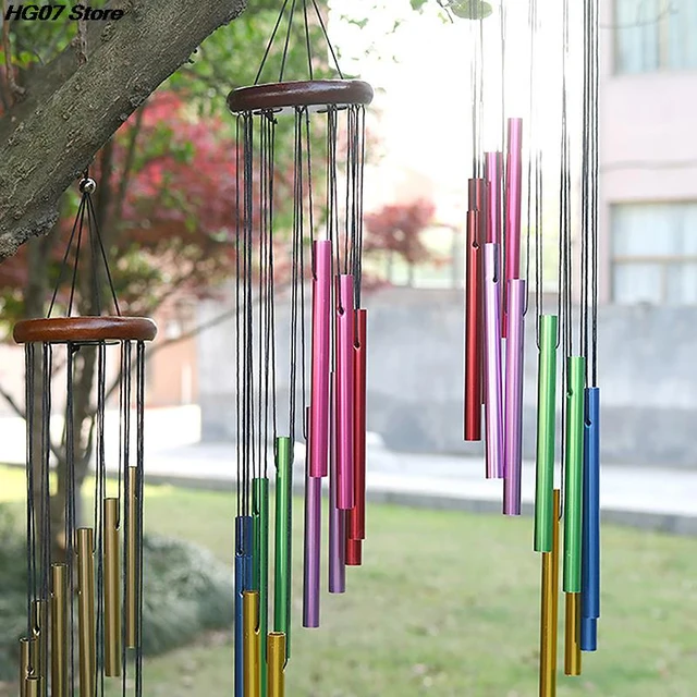 12 Tubes Wind Chimes Pendant Aluminum Tube Metal Pipe Wind Chimes