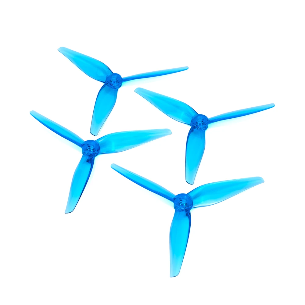 Hélices HQ Prop 5.1x3.7x3 R37 5 pouces 3 pales pour FPV, présentées sur fond blanc avec emballage d'origine.