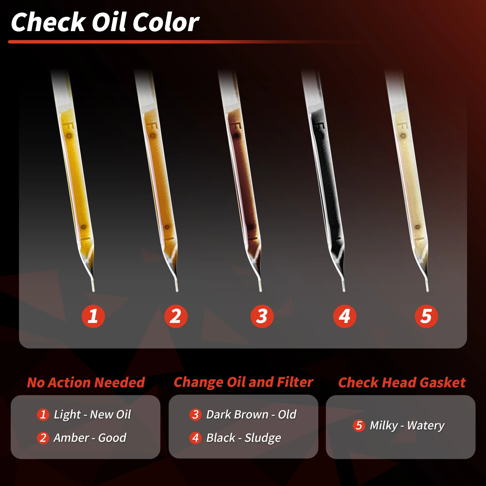 UXCELL 오일 딥스틱 오일 레벨 딥스틱 No.921066 for Honda CR-V 2007-2011 ? 정밀하게 설계된 유체 레벨 게이지 노란색 1개