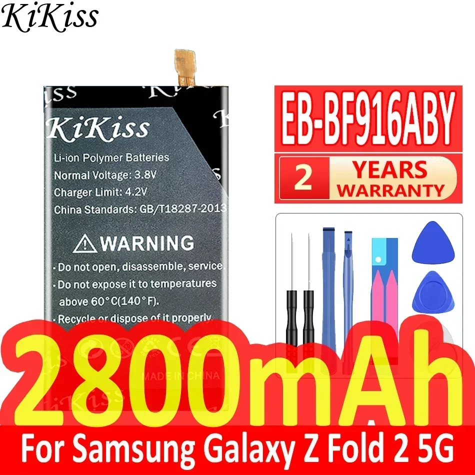 

2800mAh/2900mAh KiKiss Powerful Battery EB-BF916ABY EB-BF917ABY For Samsung Galaxy Z Fold 2 Fold2 5G SM-F916