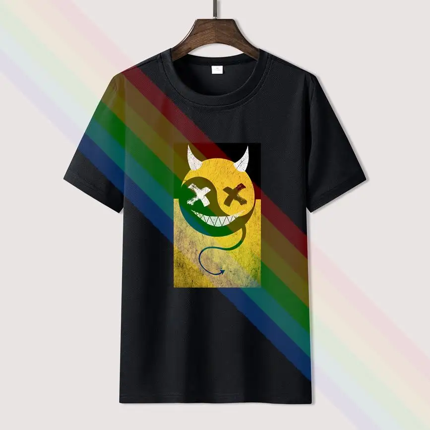 

2022 Popular XO Smile Face Printed T Shirt For Men Limitied Edition Unisex Brand T-shirt Cotton Amazing Short Sleeve Tops