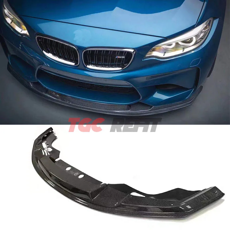 

Carbon Fiber Front Bumper Lip Chin Spoiler Apron Front Lip For BMW 2 Series M2 F87