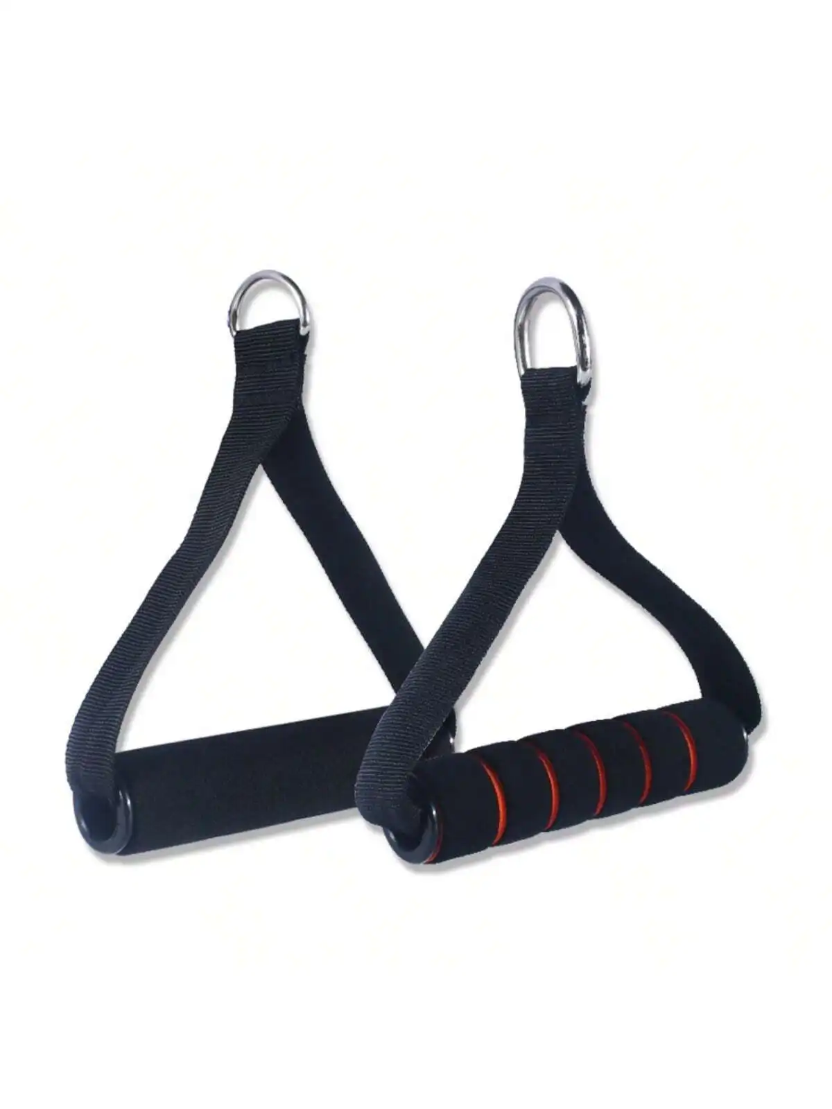 2PCS Home Elastic Rope Handle Puller Handle Indoor Fitness Equipment Glove Accessories Pulling Rope Handle