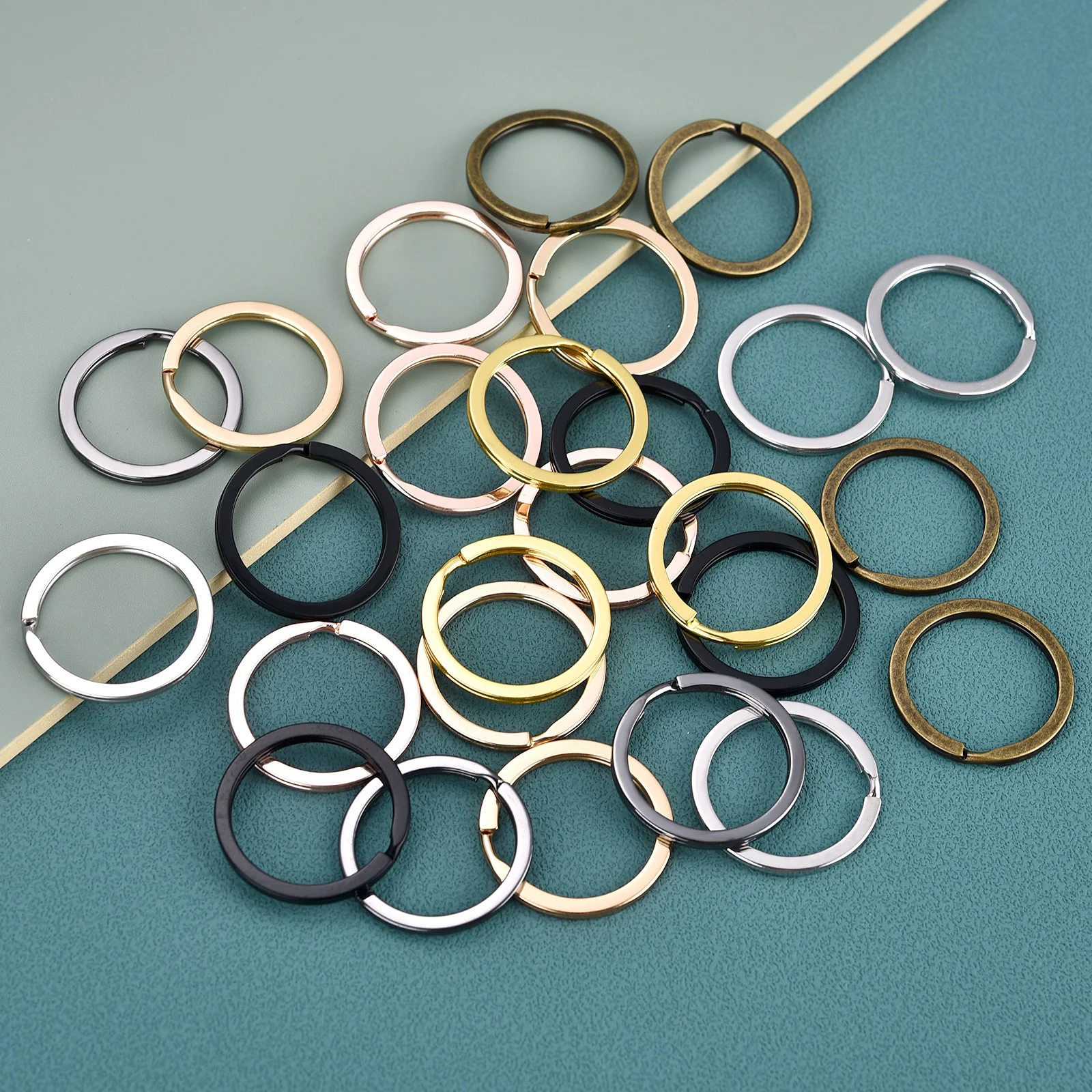 

Key Ring Plated Metal Keychain Ring Split Ring Keyfob Key Holder Rings Women Men DIY Multiple Key Wholesale Ring Accessories