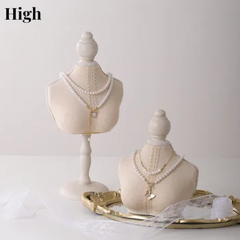 Manichino busto gioielli collana ciondolo collo modello supporto negozio Display