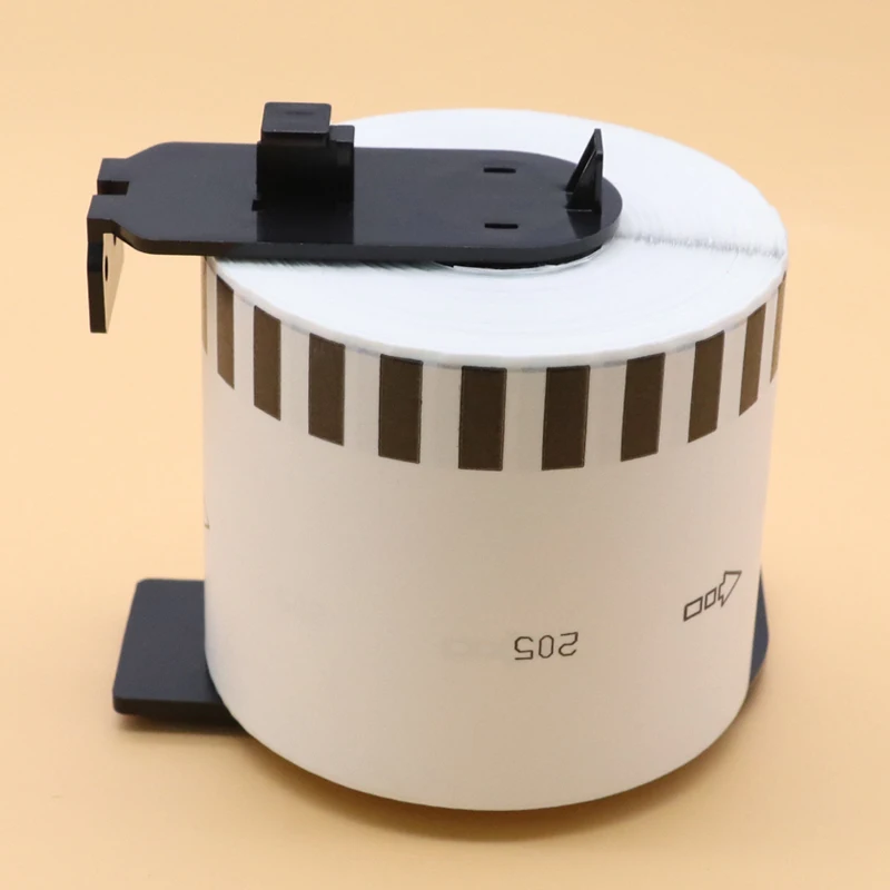 5/10 롤 DK-2205 22205 라벨 감열지, 브라더 QL-500, 500A, 550, 560, 700, 570VM, 800N, 600TD 용 연속 길이 62mm x 30.48m