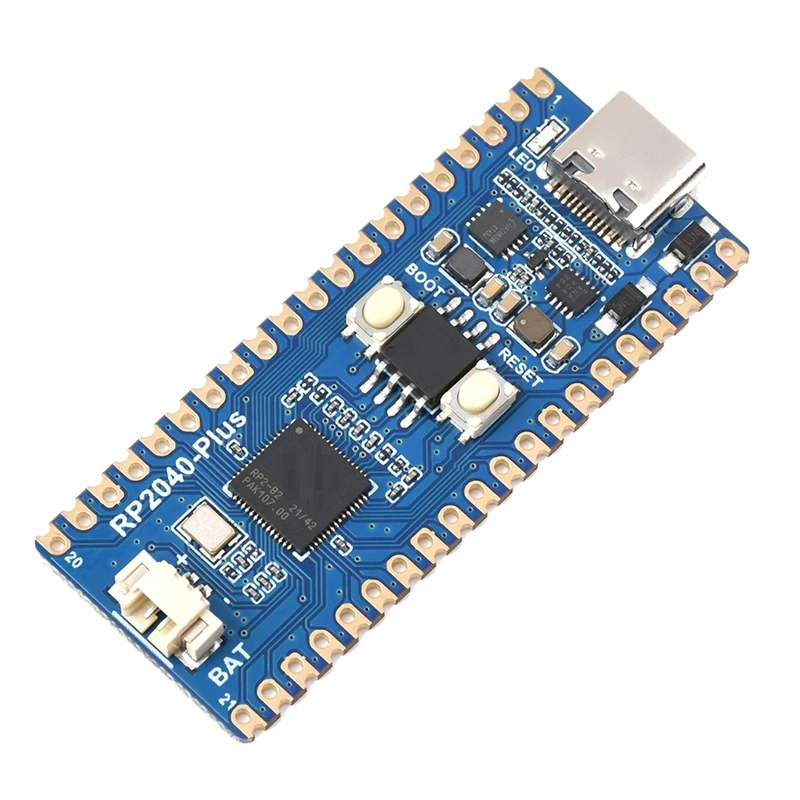 

Waveshare RP2040 Plus Microcontroller Upgrade RP2040 Dual Core Processor 16MB On-Chip Flash For Raspberry Pi Pico