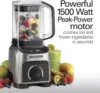 Beach Professional Quiet Shield Blender, 1500W, 32oz BPA Free Jar, 4 Programs & Variable Speed Dial for Puree, Ice Crush, Shakes 4