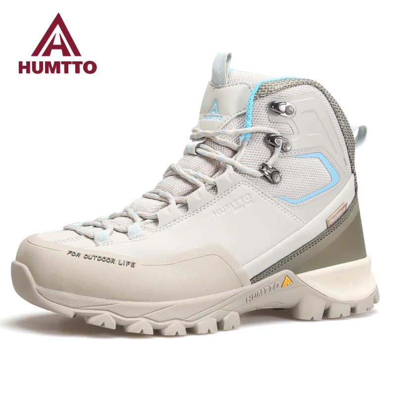 

HUMTTO Women's Boots Winter Platform Work Ankle Boots Women Waterproof Black Sneakers Luxury Designer Tactical Safety Shoes