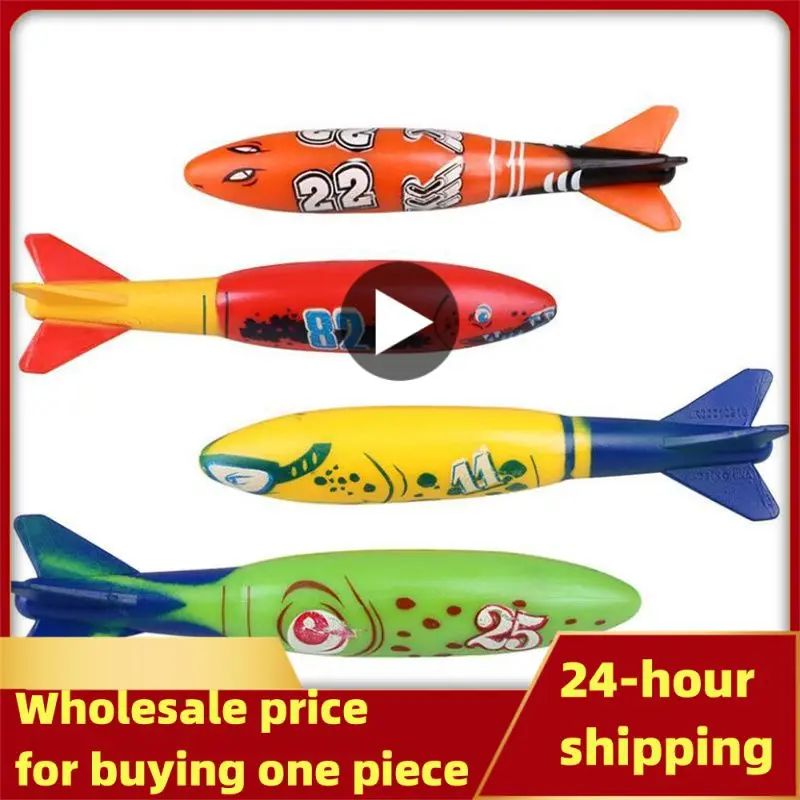 Children Swimming Pool Diving Fish Ring Funny Game Play Water Toys Underwater Training Fun Bath Toys Kids Gift Random Color