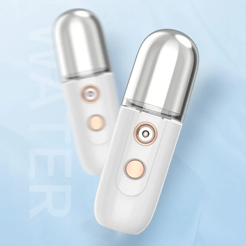 Portable Water Replenishing Instrument Facial Beauty Humidifier Rechargeable Spray Hand Held Alcohol Disinfection Atomization