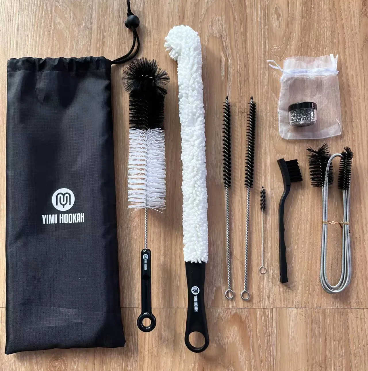 Hookah Cleaning Brush Set Bottle Brush Silicone Hose Brush Cleaning