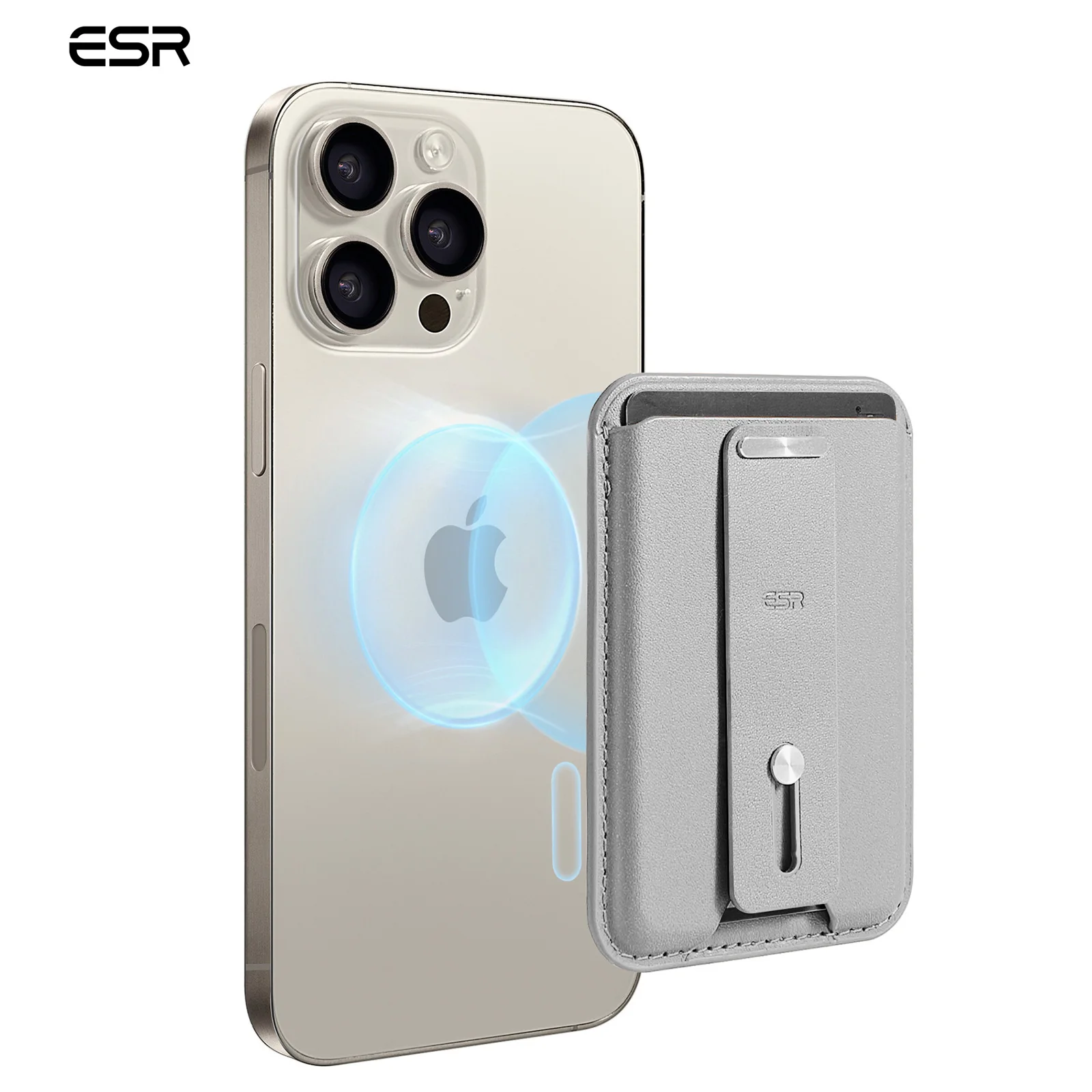 Étui de rangement magnétique pour cartes à puce ESR HaloLock pour iPhone | Diversi