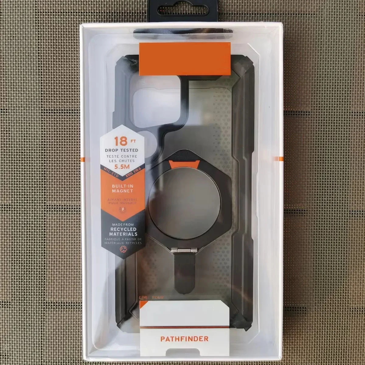 Magnetic Kickstand Rugged Armor Shockproof Case with MagSafe Compatibility