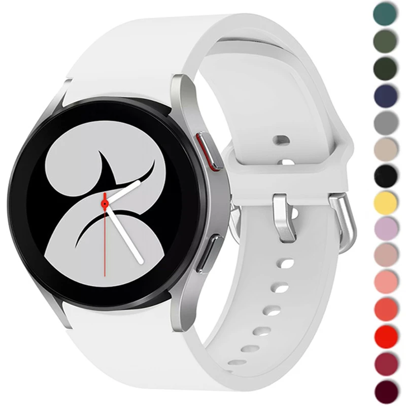 Cinturino Per Samsung Galaxy Watch 4 40Mm 44Mm Smartwatch Bracciale Sportivo In Silicone Per Samsung Galaxy Watch 4 Classic 42Mm 46Mm Band