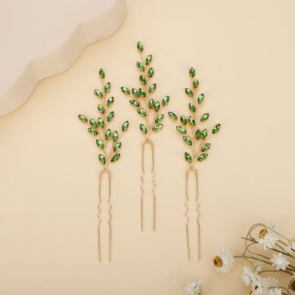 Rhinestone Hairpins for Women Party Wedding Headpieces 7 Colors hair accessories bridal hair accessories